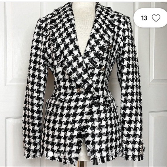 Rachel Zoe Jackets & Blazers - Rachel Zoe Houndstooth Jacket, NWT